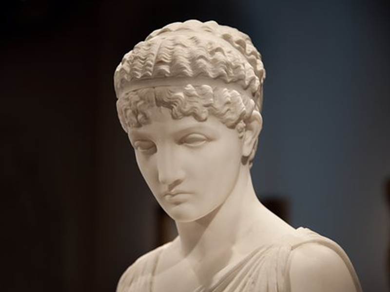 The stolen ancient statue
